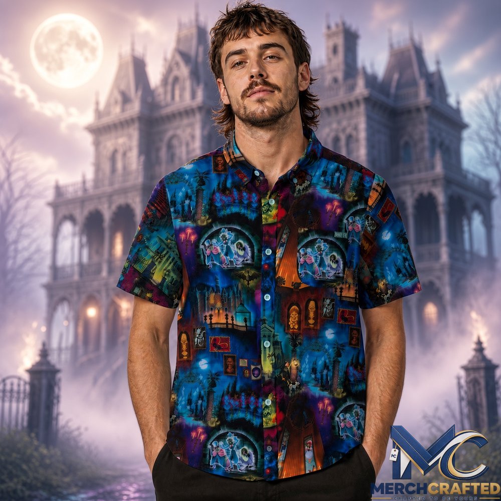 Haunted Mansion 999 Happy Haunts Halloween 2026 Hawaiian Shirt