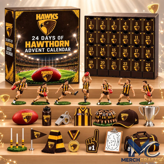 Hawthorn Hawks AFL 24 Days of Christmas Advent Calendar 2026 Football Collectibles