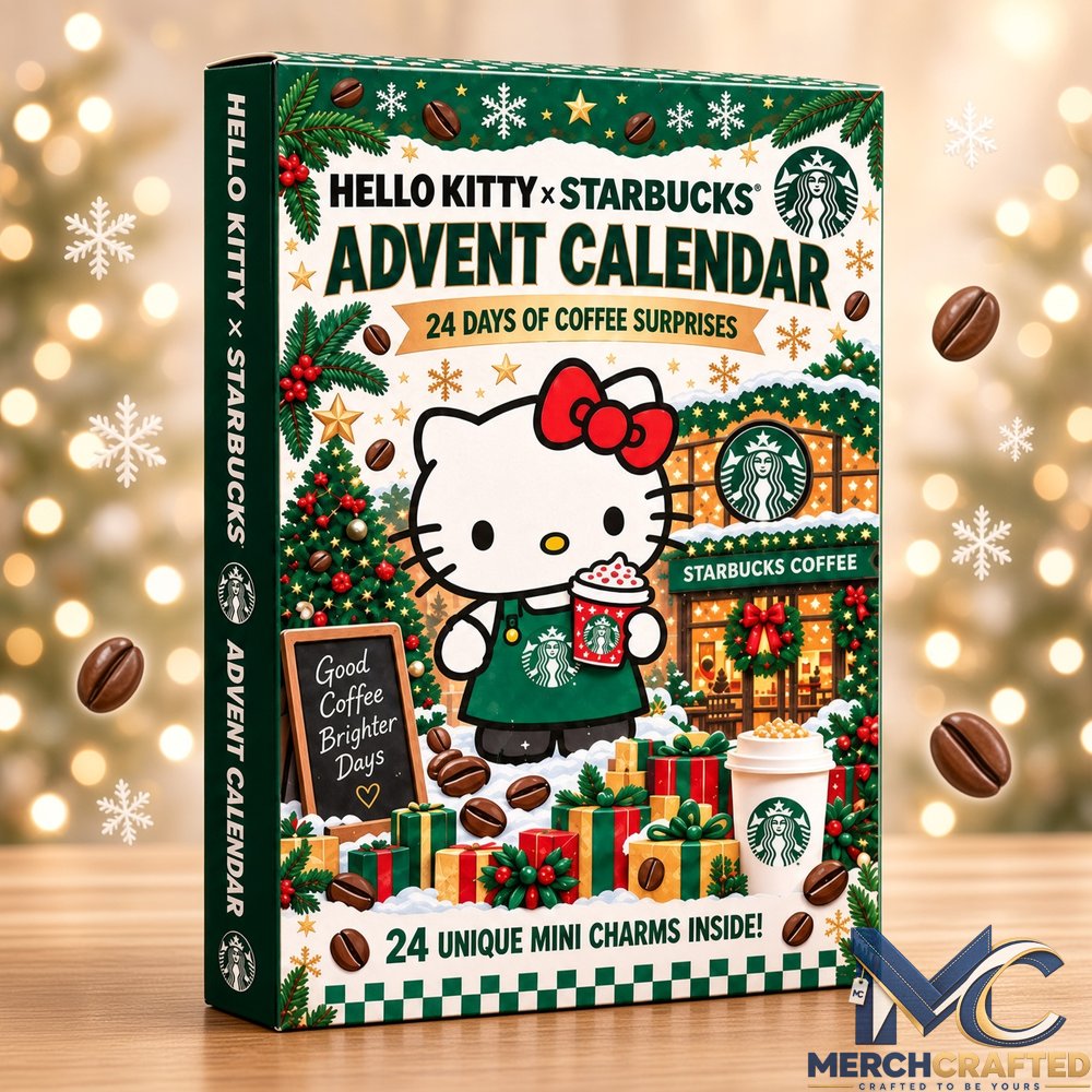 Hello Kitty x Starbucks 2026 Advent Calendar 24 Days of Coffee Surprises