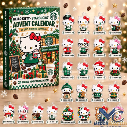 Hello Kitty x Starbucks 2026 Advent Calendar 24 Days of Coffee Surprises