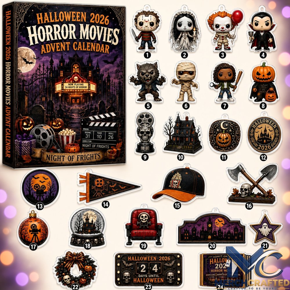 Horror Movies x Halloween 2026 Advent Calendar  24 Nights of Horror Night of Frights Fan Gift