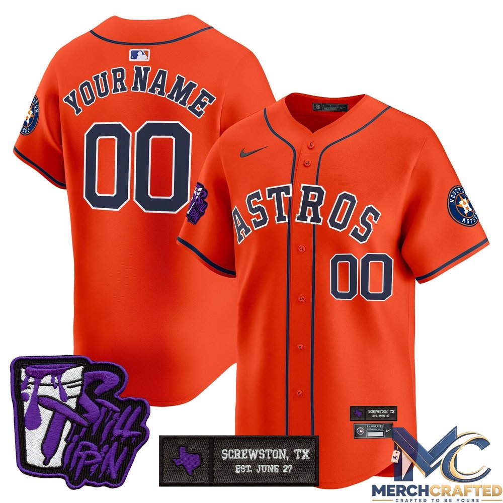 Houston Astros DJ Screw Still Tippin Purple Patch Vapor Premier Limited Custom Baseball Jersey