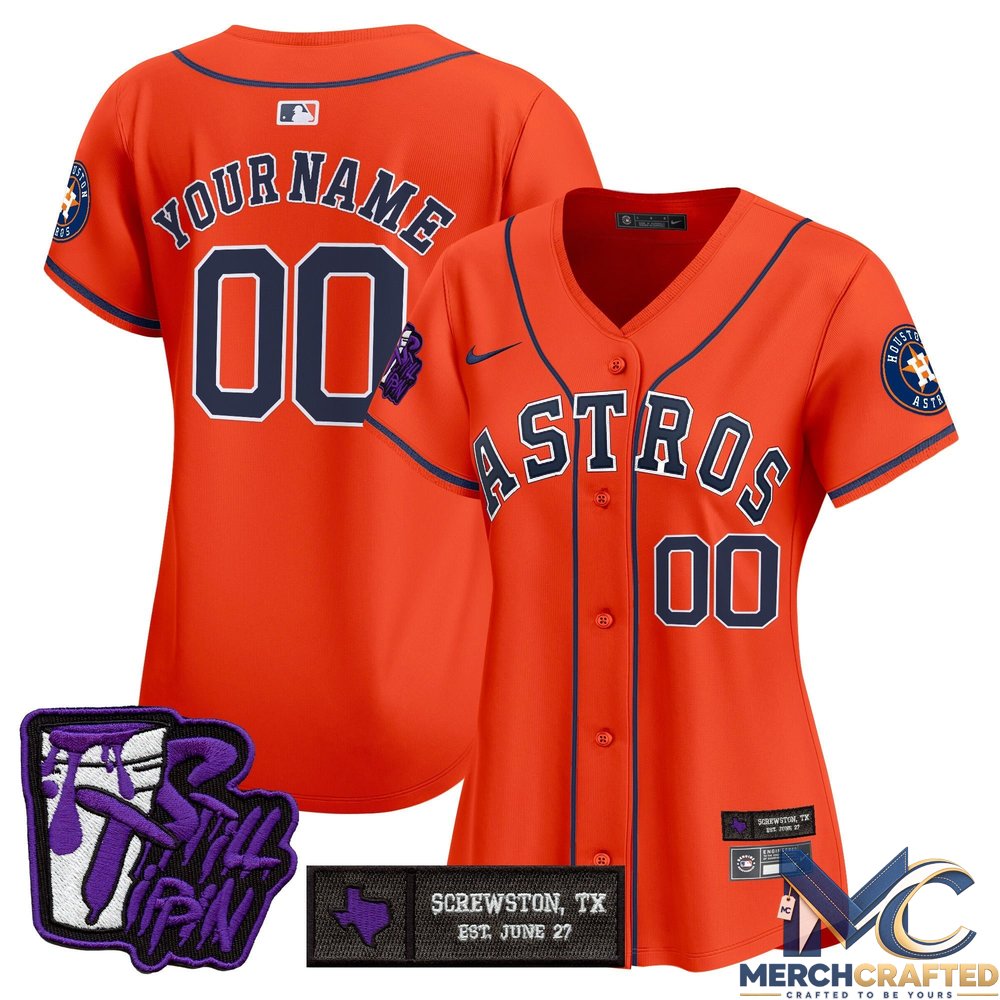 Houston Astros DJ Screw Still Tippin Purple Patch Vapor Premier Limited Custom Baseball Jersey
