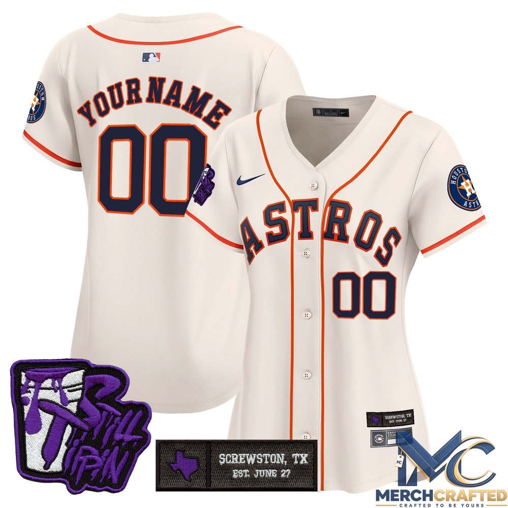 Houston Astros DJ Screw Still Tippin Purple Patch Vapor Premier Limited Custom Baseball Jersey