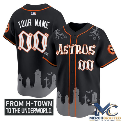 Houston Astros 'Halloween Shadows Edition' Vapor Premier Limited Custom Jersey
