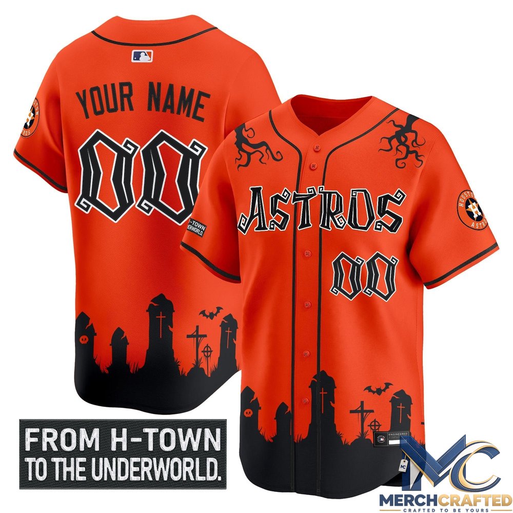 Houston Astros 'Halloween Shadows Edition' Vapor Premier Limited Custom Jersey
