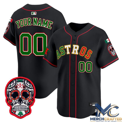 Houston Astros Mexico 2026 'Día de los Muertos Edition' Vapor Premier Limited Custom Baseball Jersey