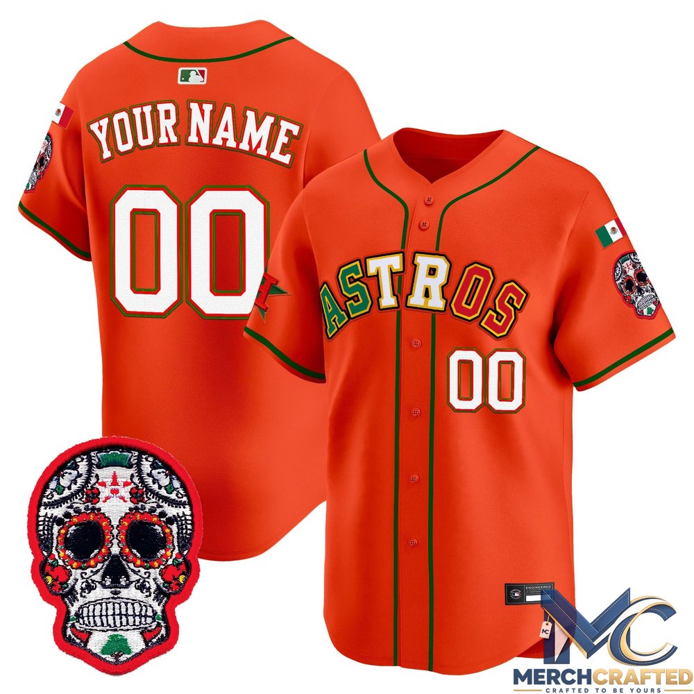 Houston Astros Mexico 2026 'Día de los Muertos Edition' Vapor Premier Limited Custom Baseball Jersey