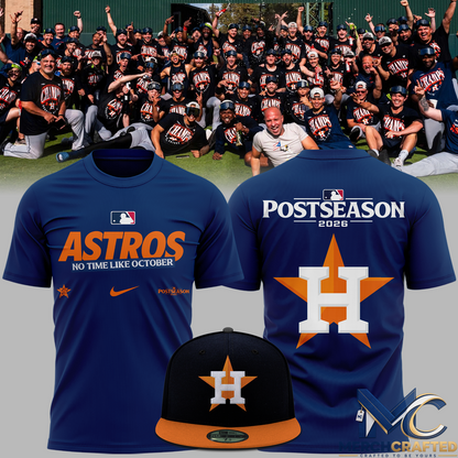 Houston Astros Postseason 2026 T-Shirt AL West Champions Baseball Tee