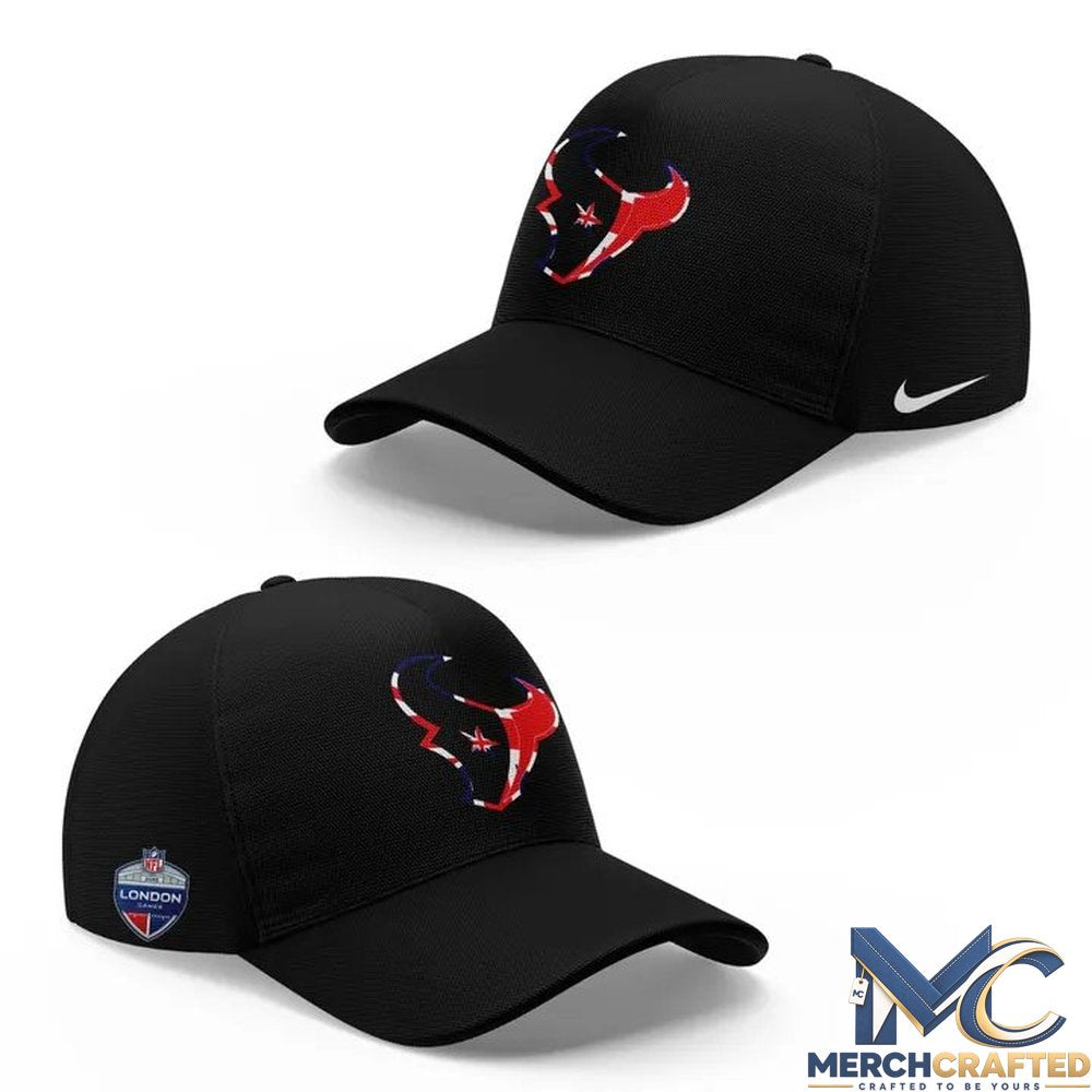 Houston Texans 2026 International Games London Black Performance Cap
