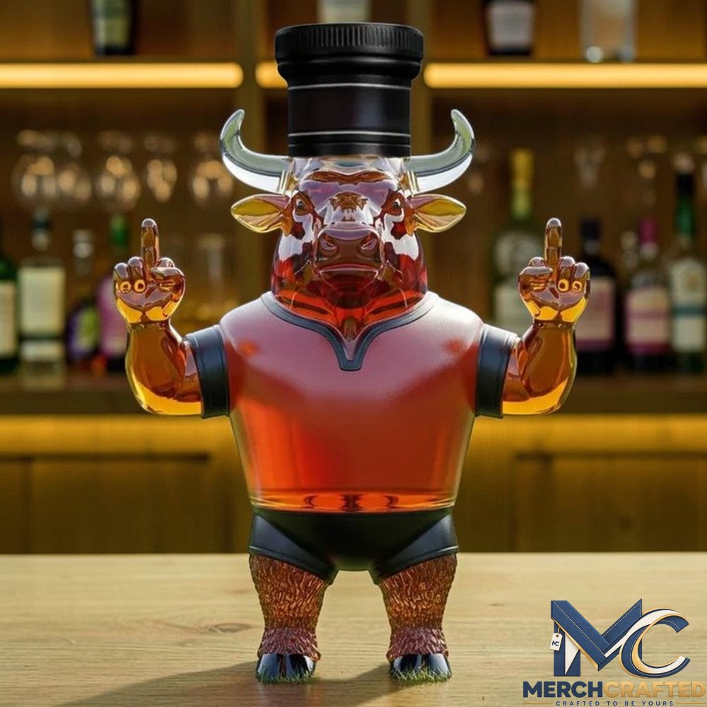 Houston Texans Bull Head 2026 Limited Edition Whiskey Decanter