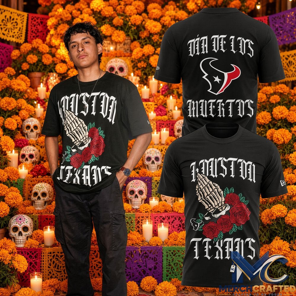 Houston Texans Día de los Muertos T-Shirt