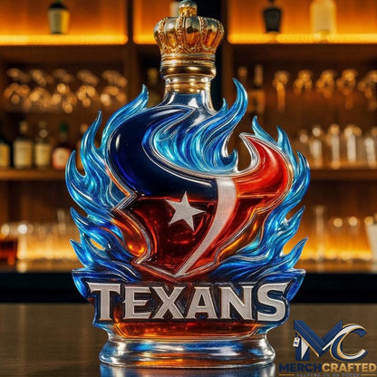 Houston Texans Fire of the Lone Star 2026 Whiskey Decanter