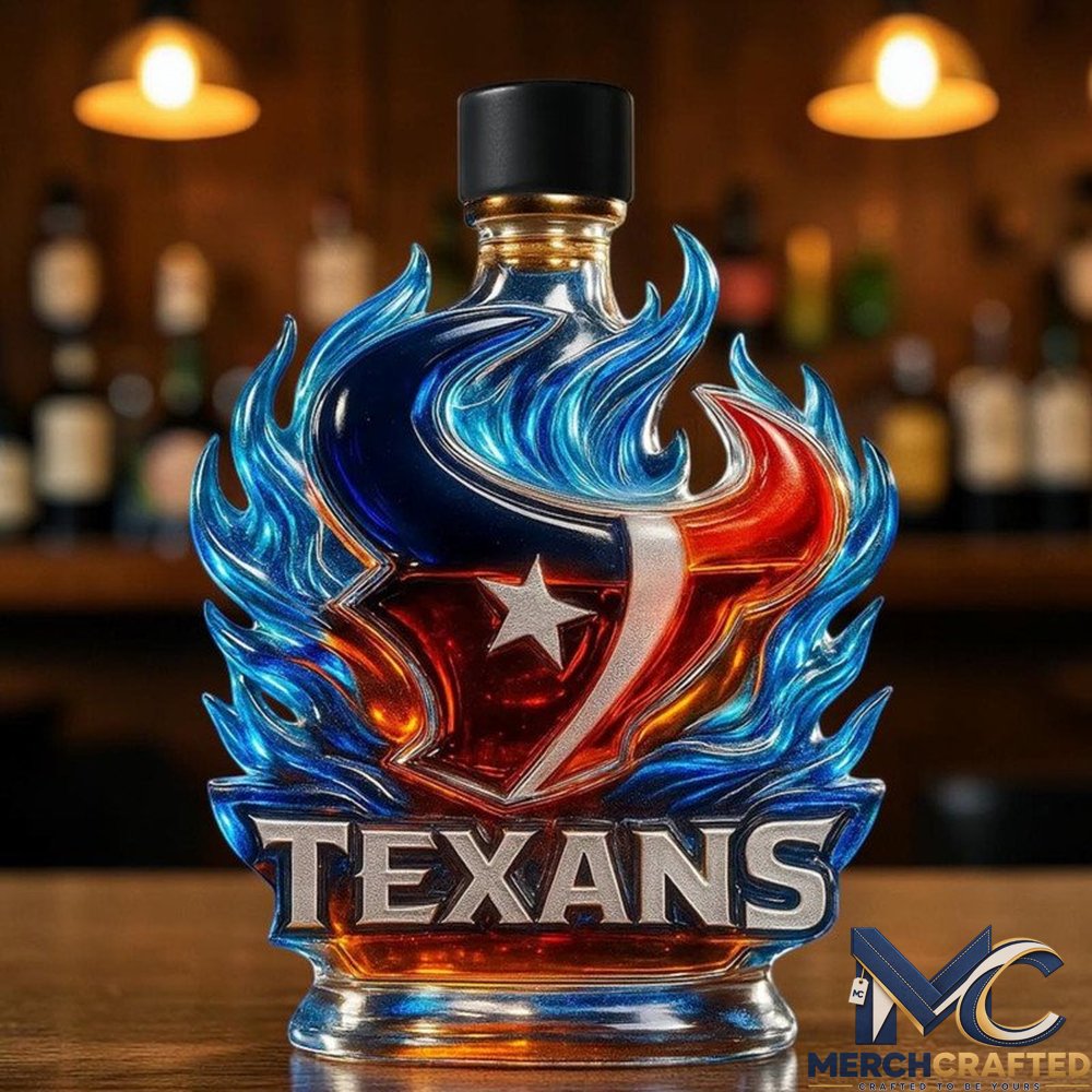 Houston Texans Fire of the Lone Star 2026 Whiskey Decanter