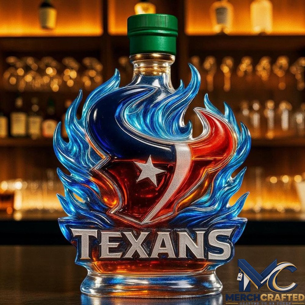 Houston Texans Fire of the Lone Star 2026 Whiskey Decanter