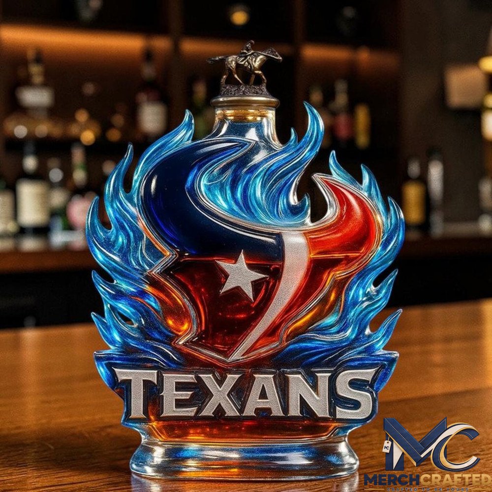 Houston Texans Fire of the Lone Star 2026 Whiskey Decanter