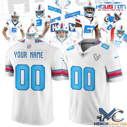 Houston Texans Rivalries Collection Personalized Limited Football Jersey