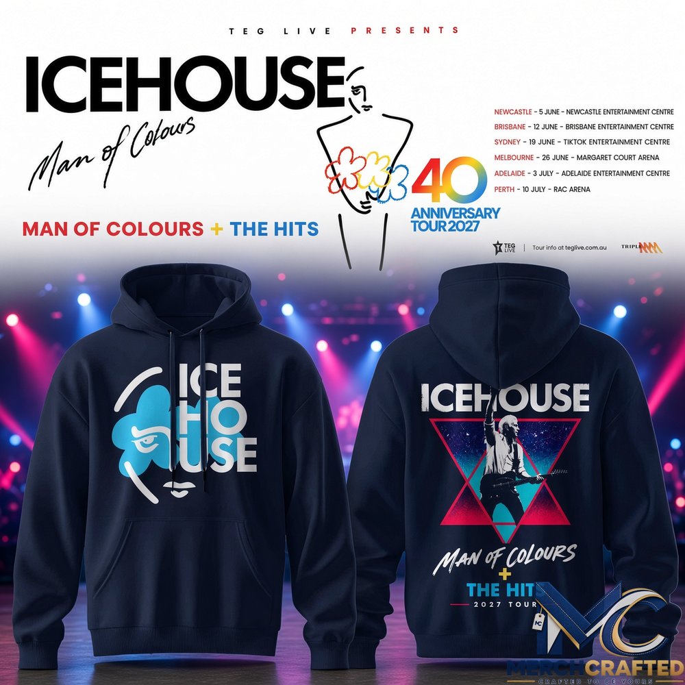 Icehouse Man of Colours 40th Anniversary Tour 2027 Hoodie