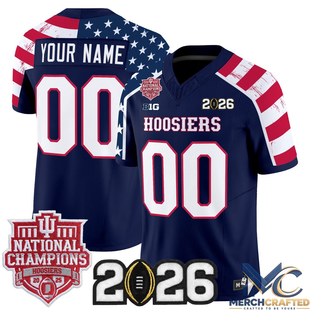 Indiana Hoosiers “America 250 Edition” Vapor Limited Custom Football Jersey