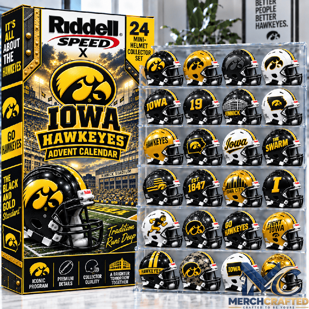 Iowa Hawkeyes Mini Helmet Advent Calendar