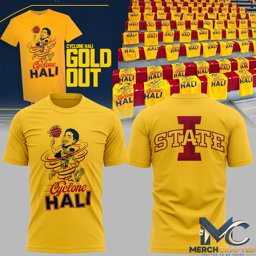 Iowa State Cyclones Cyclone Hali Gold Out 2026 T-Shirt