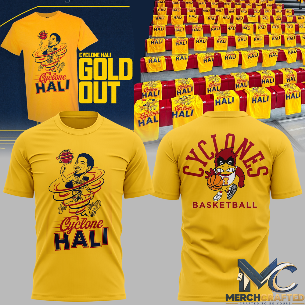 Iowa State Cyclones Cyclone Hali Gold Out 2026 T-Shirt
