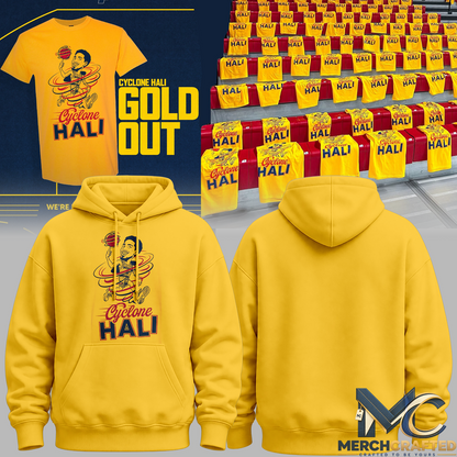 Iowa State Cyclones “Cyclone Hali Gold Out” Basketball Gold Hoodie