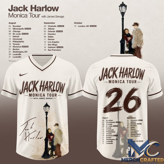 Jack Harlow Monica Tour Football Jersey
