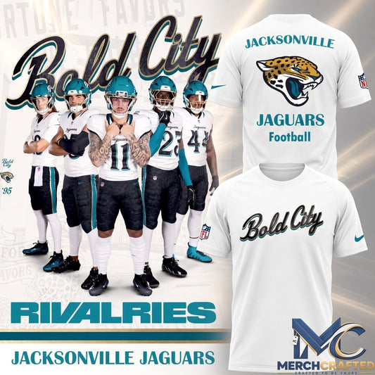 Jacksonville Jaguars Welcome to the Bold City T Shirt White Graphic Tee