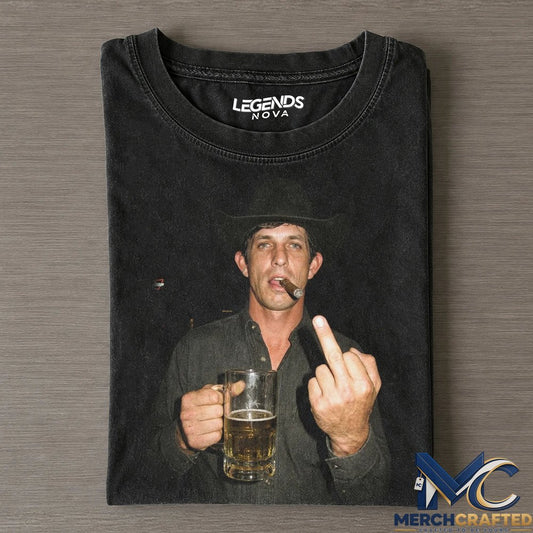James Burton Mauney Drunk and Smoke Graphic T-Shirt
