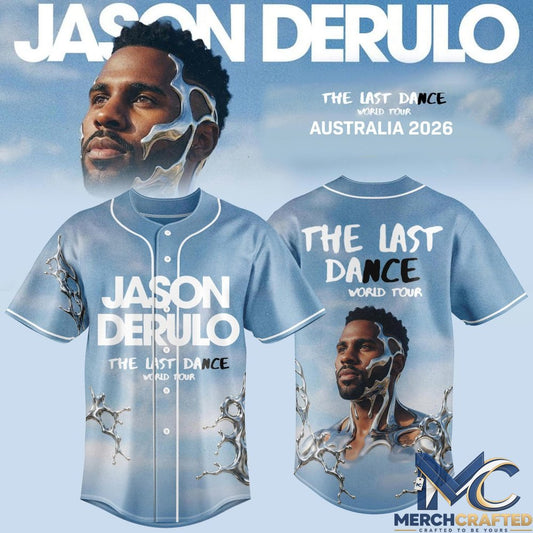Jason Derulo- The Last Dance AUS & NZ Tour Baseball Jersey