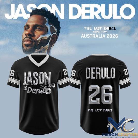 Jason Derulo- The Last Dance AUS & NZ Tour Football Jersey