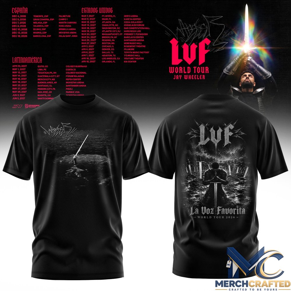 Jay Wheeler La Voz Favorita World Tour T-Shirt