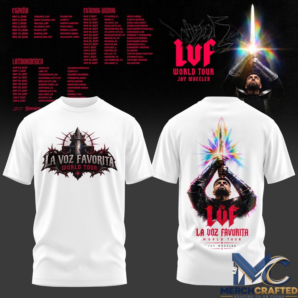 Jay Wheeler La Voz Favorita World Tour T-Shirt