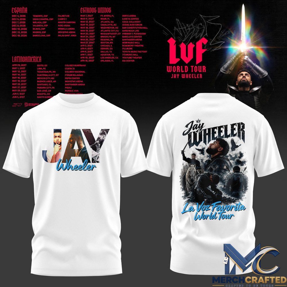 Jay Wheeler La Voz Favorita World Tour T-Shirt