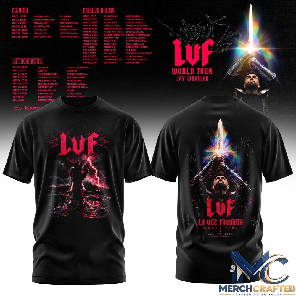 Jay Wheeler La Voz Favorita World Tour T-Shirt