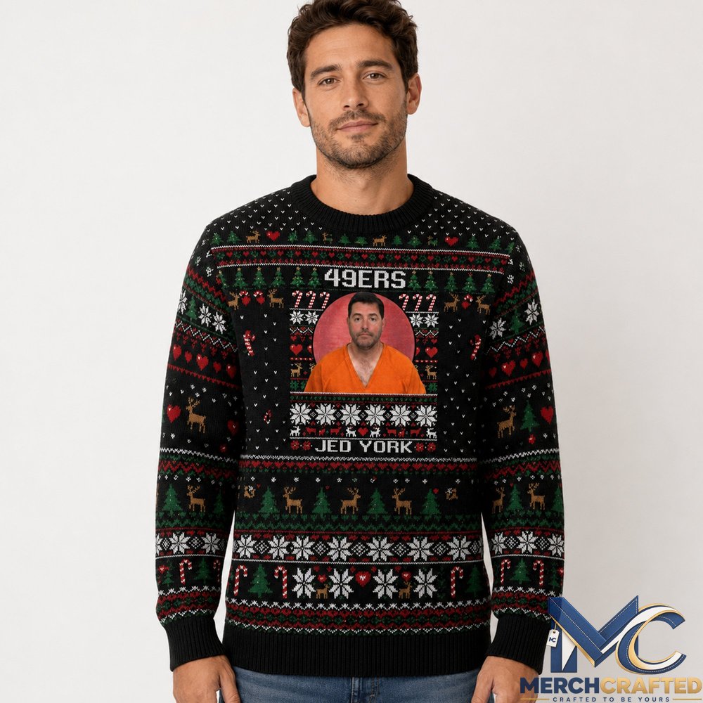 Jed York Mugshot Ugly Holiday Sweater