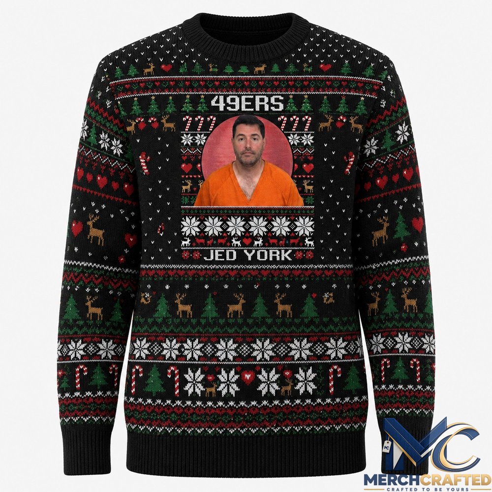 Jed York Mugshot Ugly Holiday Sweater