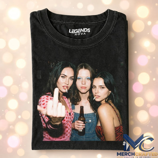 Jennifer Check x Maxine Minx x Nikki Party Night T-Shirt  Horror Movie Graphic Tee for Fans