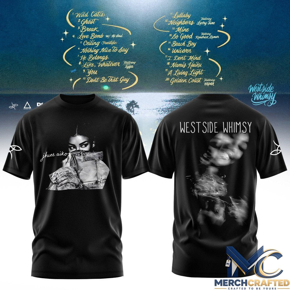 Jhene Aiko Magic Hour Tour T-Shirt Westside Whimsy Concert Merch Tee