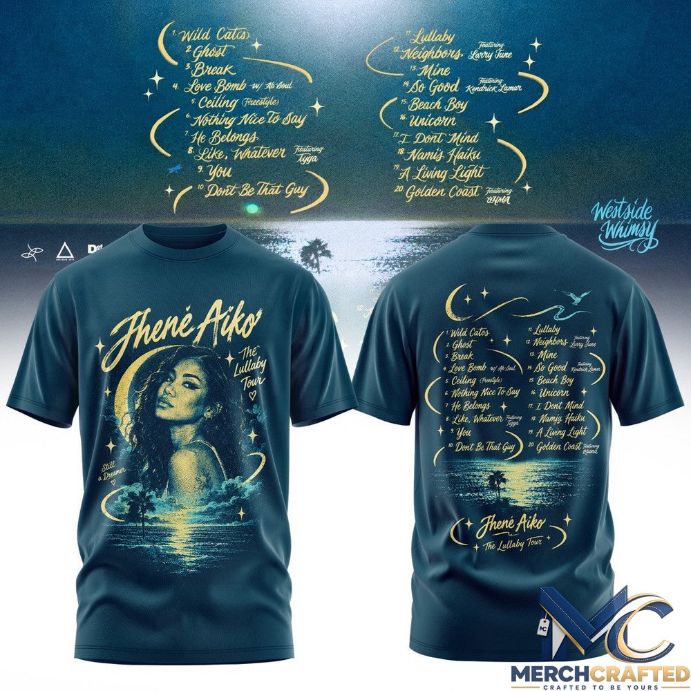 Jhene Aiko Magic Hour Tour T-Shirt Westside Whimsy Concert Merch Tee