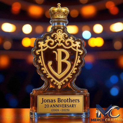 Jonas Brothers 20th Anniversary Tour Whiskey Decanter