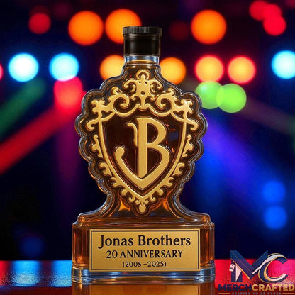 Jonas Brothers 20th Anniversary Tour Whiskey Decanter