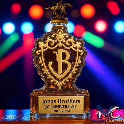 Jonas Brothers 20th Anniversary Tour Whiskey Decanter