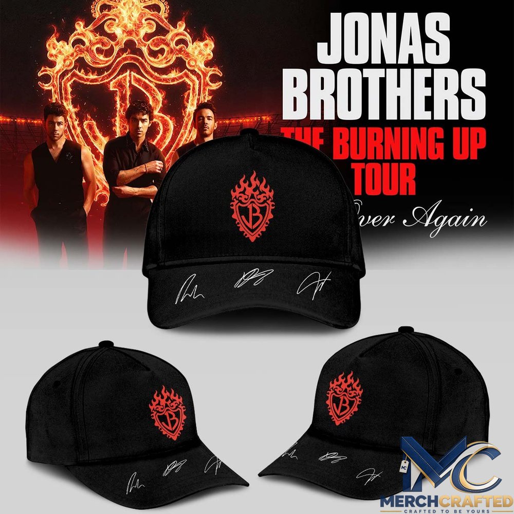 Jonas Brothers The Burning Up Tour Custom Baseball Cap