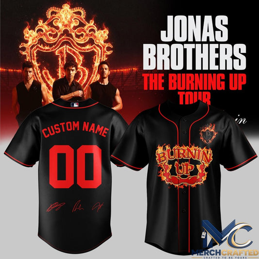 Jonas Brothers The Burning Up Tour Custom Baseball Jersey