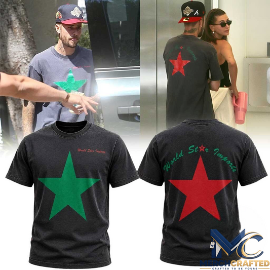 Justin Bieber World Star Imports Star T-T-Shirt
