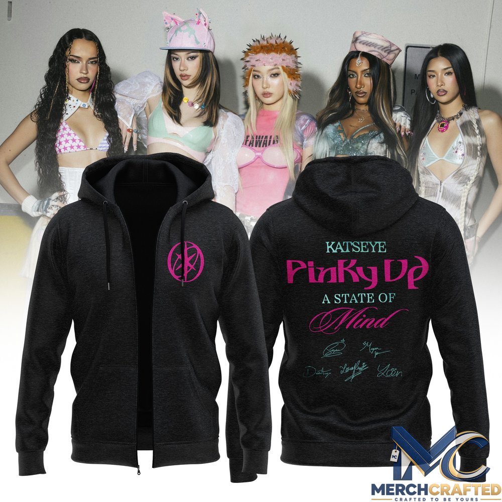 KATSEYE Pinky Up Zip Hoodie