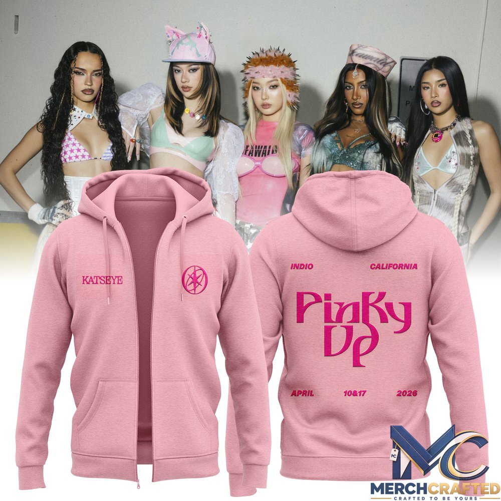 KATSEYE Pinky Up Zip Hoodie
