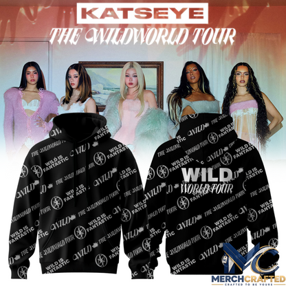KATSEYE THE WILDWORLD TOUR Signature Print Hoodie